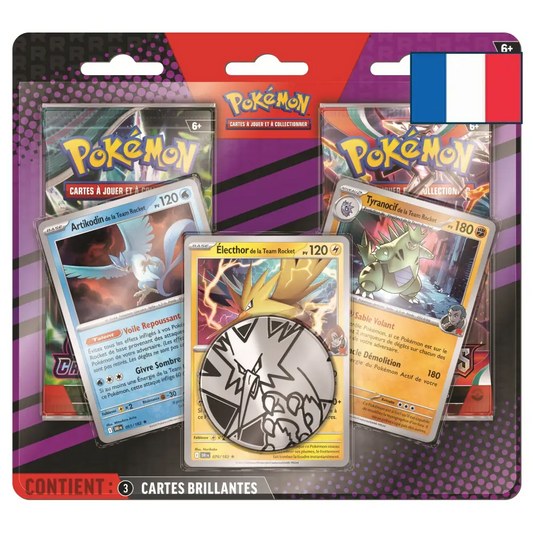 Pokémon – Duopack Team Rocket – Artikodin / Électhor / Tyranocif (FR) MAX 2 / PERSONNE