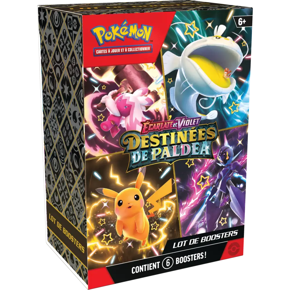 POKÉMON - ÉCARLATE ET VIOLET - DESTINÉES DE PALDEA - Bundle 6 Boosters - Poke-Geek