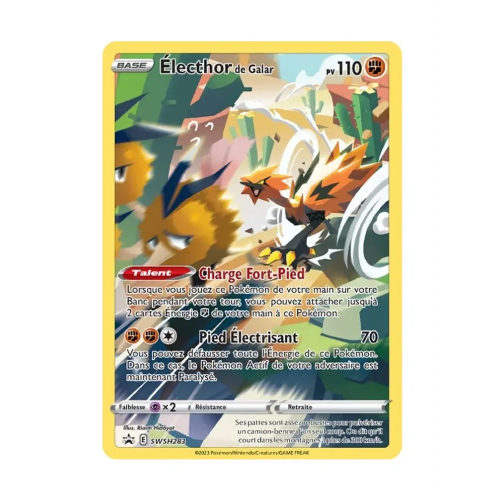 Pokemon - Épée et Bouclier Promo - Électhor de Galar SWSH283 - Poke-Geek