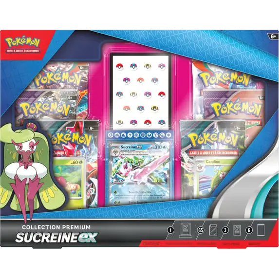 Pokémon JCC Coffret Collection Premium Sucreine-EX (6 boosters) FR - Poke-Geek
