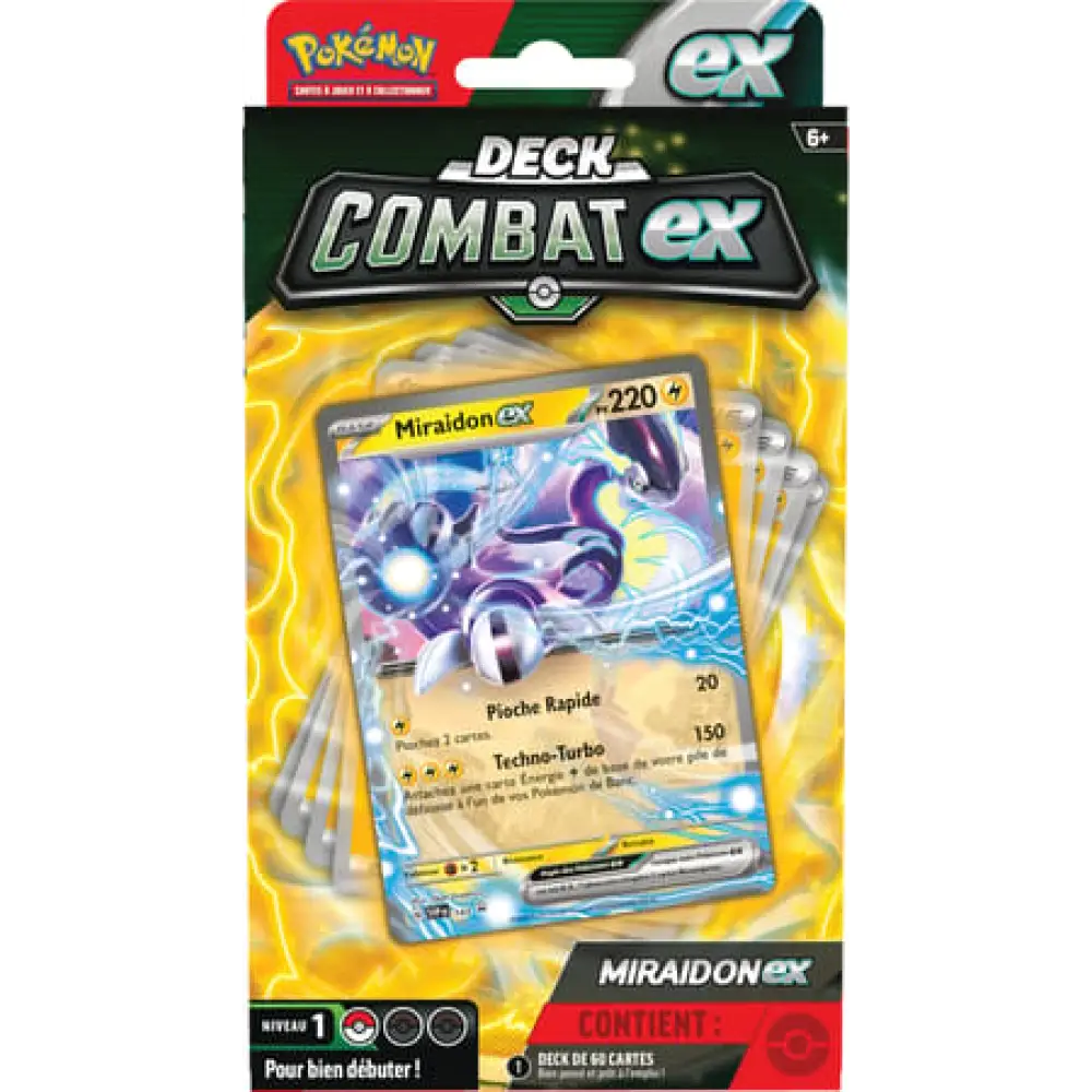 Pokémon Jcc - Deck Combat Miraidon-Ex Fr Carte À Collectionner