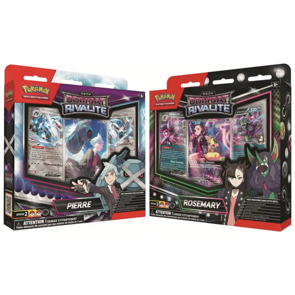 Pokémon JCC - Deck Combat Rivalité: Pierre et Rosemary (1 deck aléatoire) - FR
