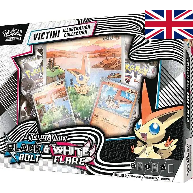 Pokémon JCC – Scarlet Violet 10.5: Collection Illustration Victini (Black Bolt / White Flare) – Anglais