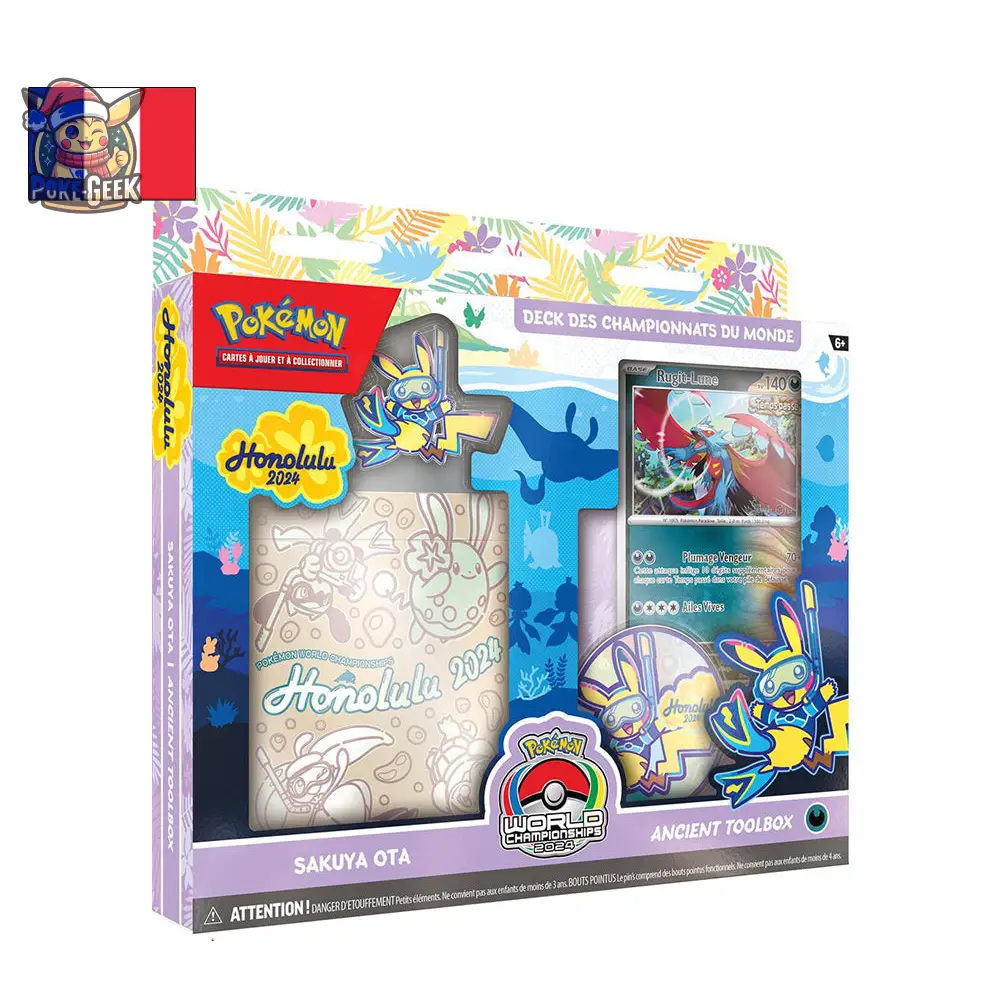 Pokémon Lot de 4 Decks des Championnats du Monde: Honolulu 2024 (FR)