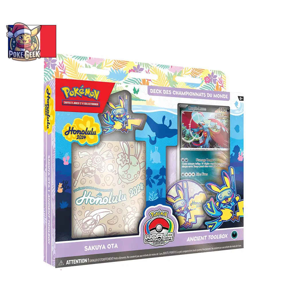Pokémon - Lot de 4 Decks des Championnats du Monde : Honolulu 2024 (FR) - Poke-Geek