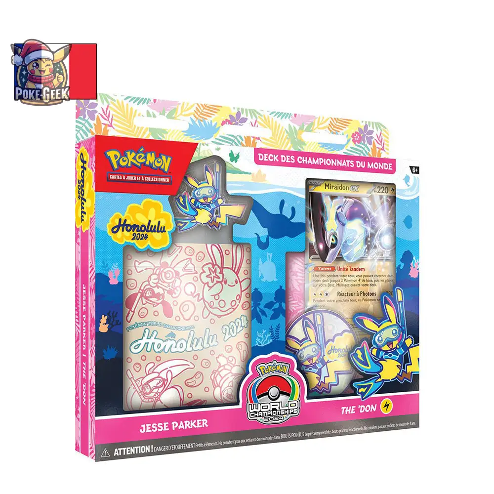 Pokémon - Lot de 4 Decks des Championnats du Monde : Honolulu 2024 (FR) - Poke-Geek