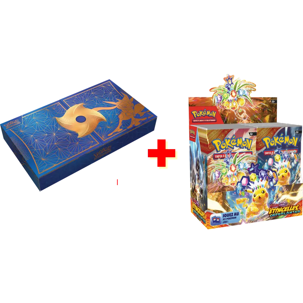Pokémon - Pack 1 Display EV8 FR + 1 Coffret Collection Ultra Premium : Amphinobi EX - FR - Poke-Geek