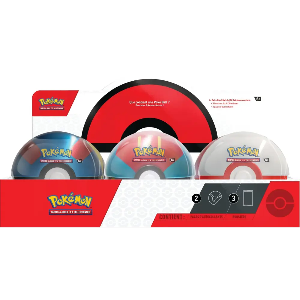 Pokémon - POKE BALL TIN 2023 X1 Modèle aléatoire - FR - Poke-Geek