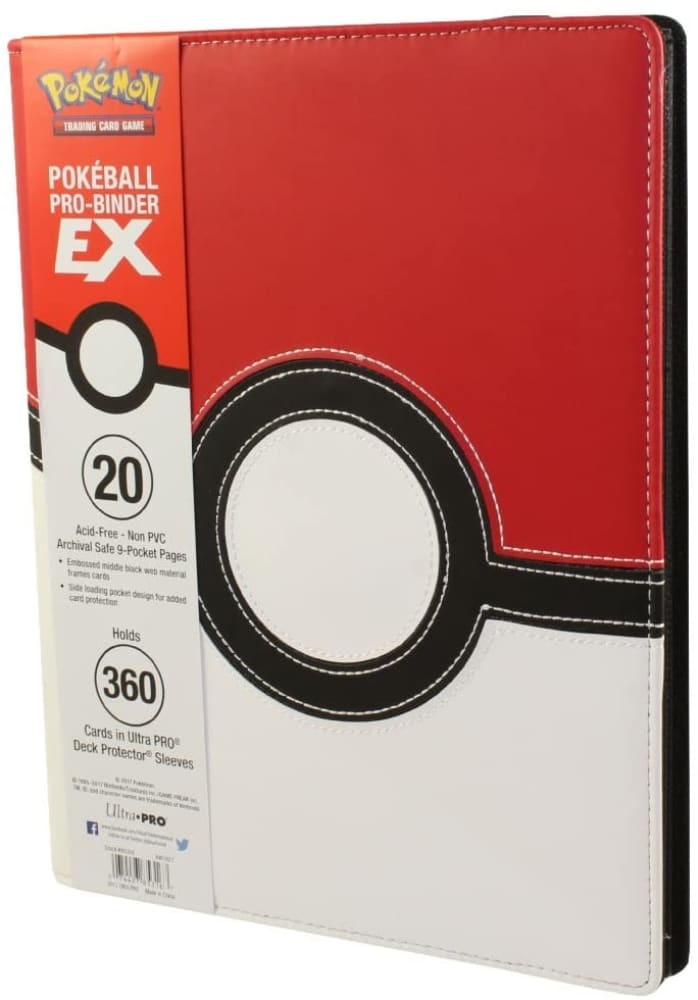 Pokémon - Portfolio - Premium Pro-binder - Simili Cuir Pokeball - 360 Cases - Poke-Geek