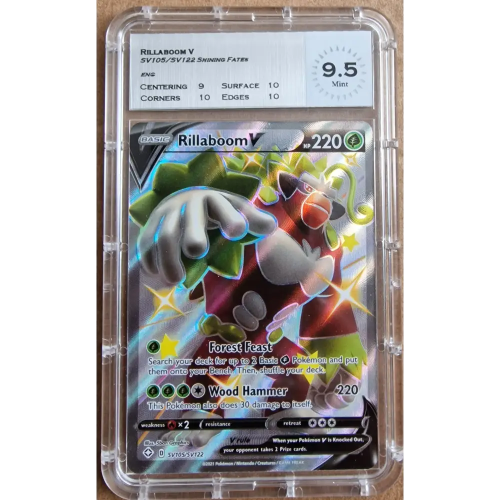 Pokémon – Rillaboom V (SV105/122) – Destinées Radieuses – MTG 9.5 – Anglais - Poke-Geek
