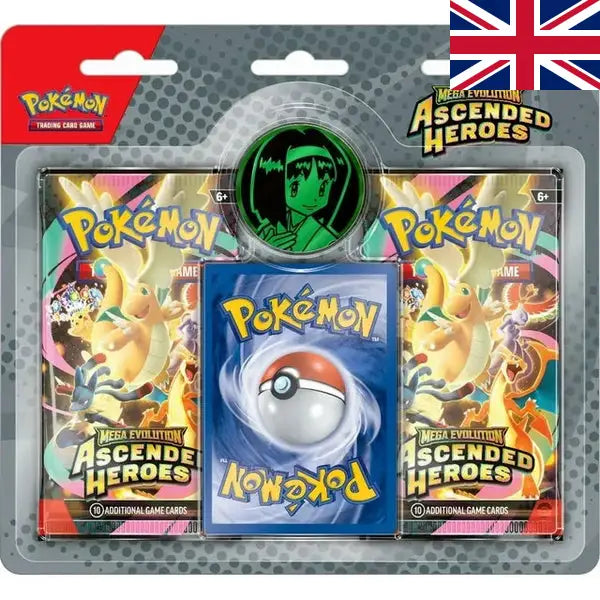 Pokémon TCG : Méga-Évolution – Ascended Heroes | Blister 2 Boosters Anglais