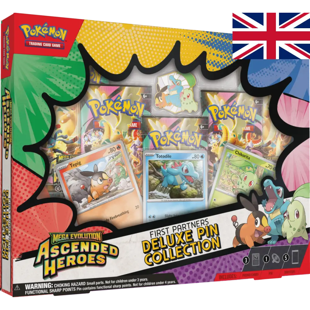 Pokémon TCG : Mega Evolution – Ascended Heroes Deluxe Pin Collection First Partners EN - Poke-Geek