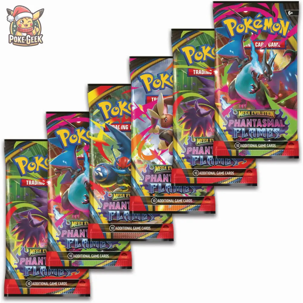 Pokémon TCG: Mega Evolution Phantasmal Flames - Booster Bundle ANGLAIS - Poke-Geek