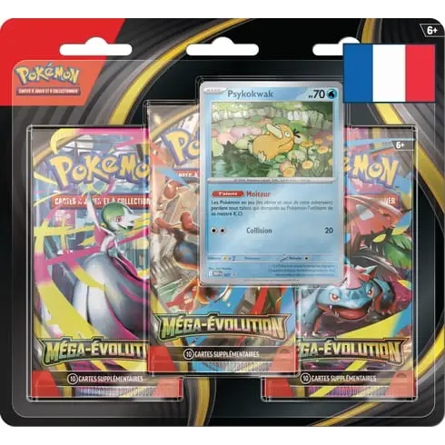 Pokémon – Tripack Méga Évolution – M1L – Akwakwak ou Psykokwak (FR) Psykokwak