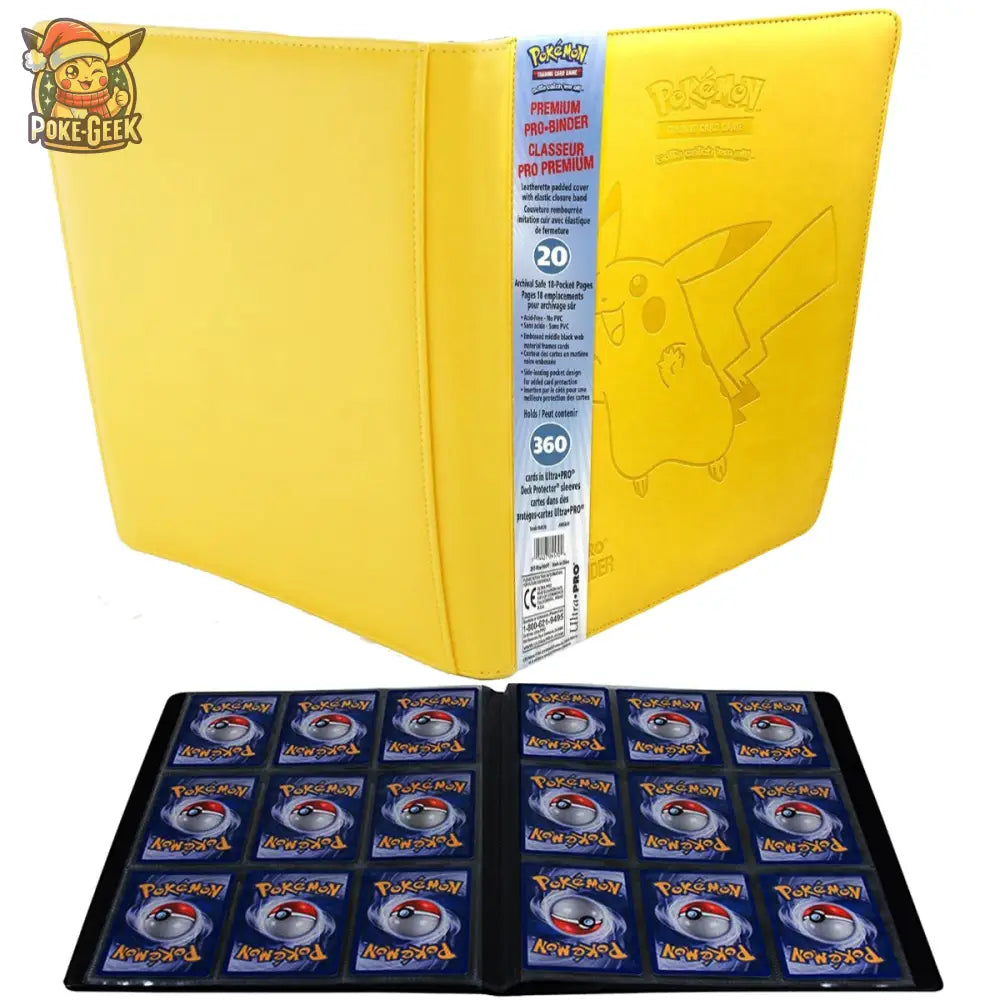 Pokémon - Ultra Pro - Premium Pro-Binder SIMILICUIR - Pikachu - Poke-Geek