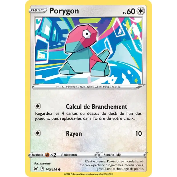 Porygon - EB Origine Perdue - 140/196 - Poke-Geek