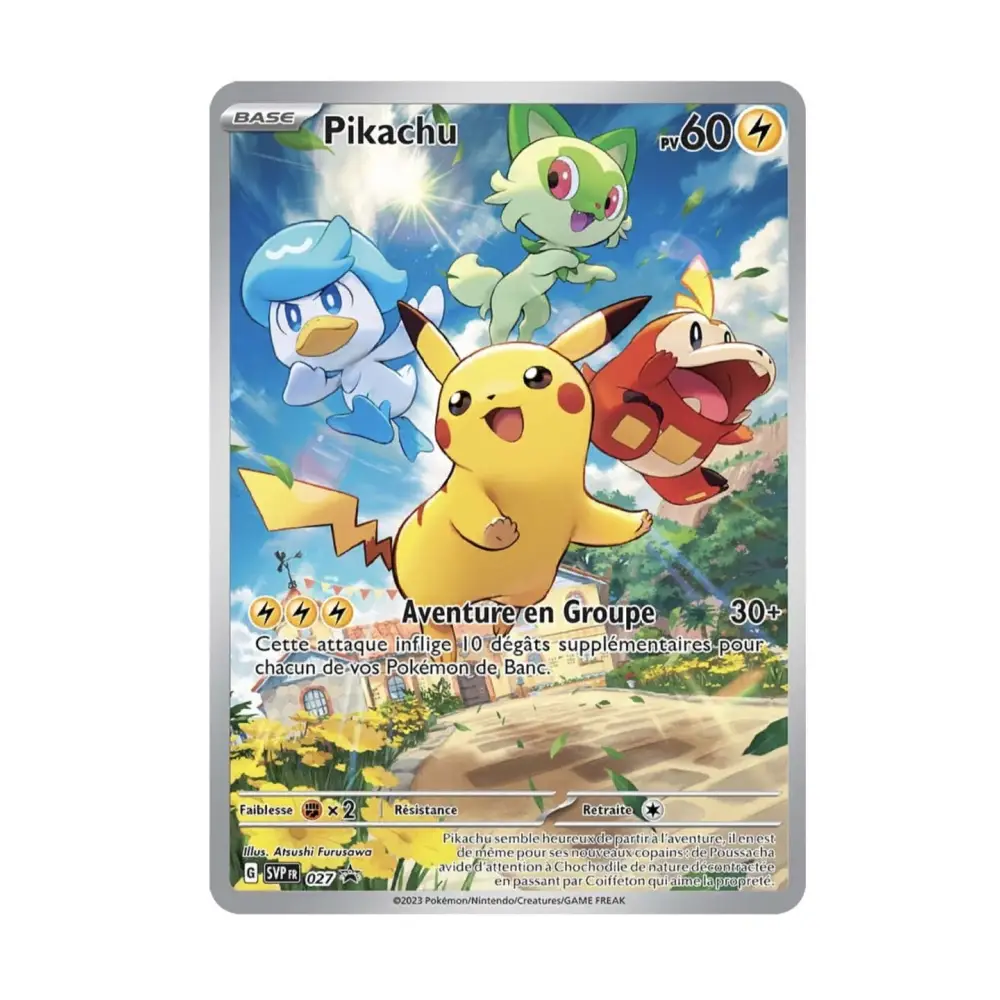 Promo - Pokemon - Écarlate et Violet Promo - Pikachu SV027 - Poke-Geek