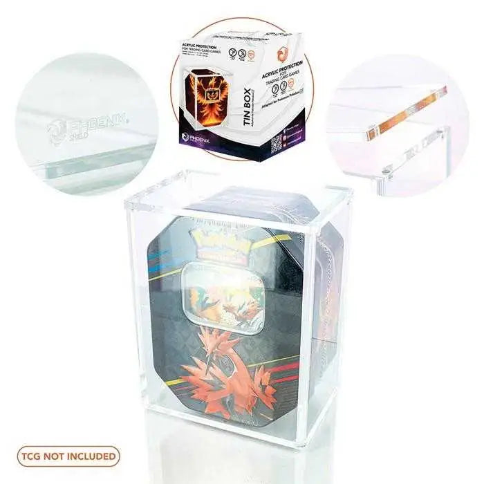 Protection acrylique magnétique Phoenix Shield incluse dans le bundle Pokébox Pokémon