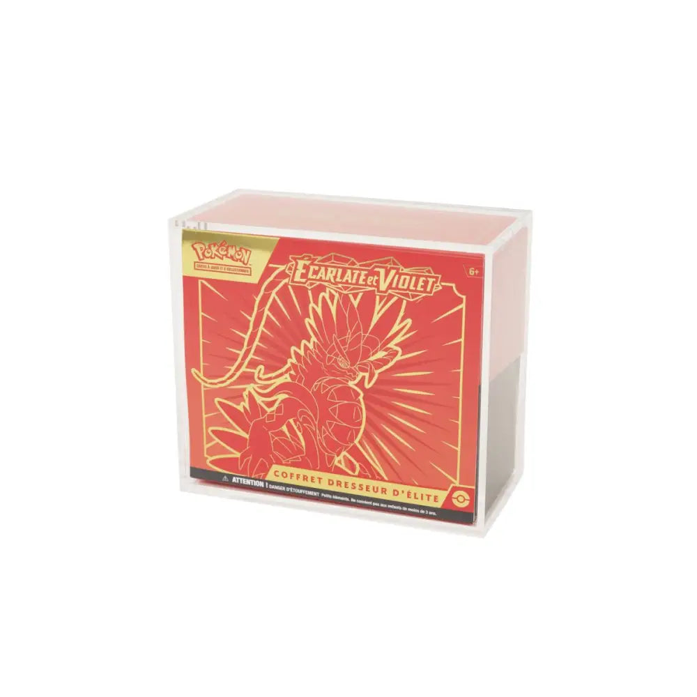Protection Acrylique Pokémon – Coffret Dresseur d'Élite (ETB non inclus) - Poke-Geek