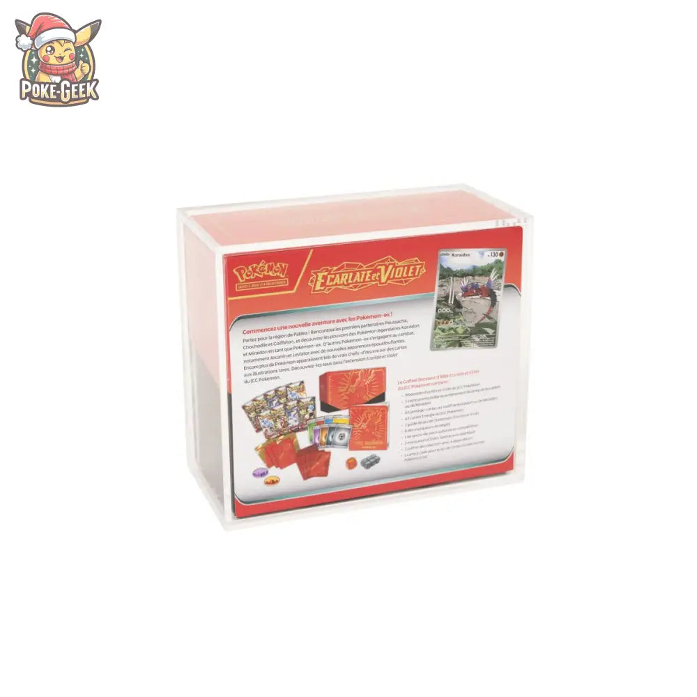 Protection Acrylique Pokémon – Coffret Dresseur d'Élite (ETB non inclus) - Poke-Geek
