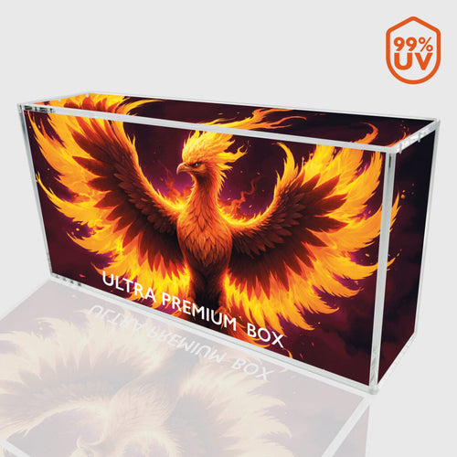 Protection acrylique Phoenix Shield vide pour coffret UPC Pokémon 151 et Dracaufeu 2025
