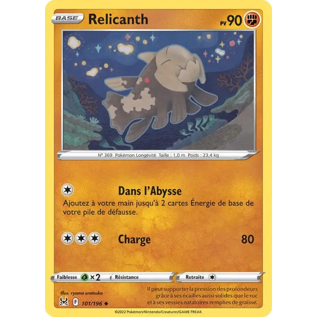Relicanth - EB Origine Perdue - 101/196 - Poke-Geek