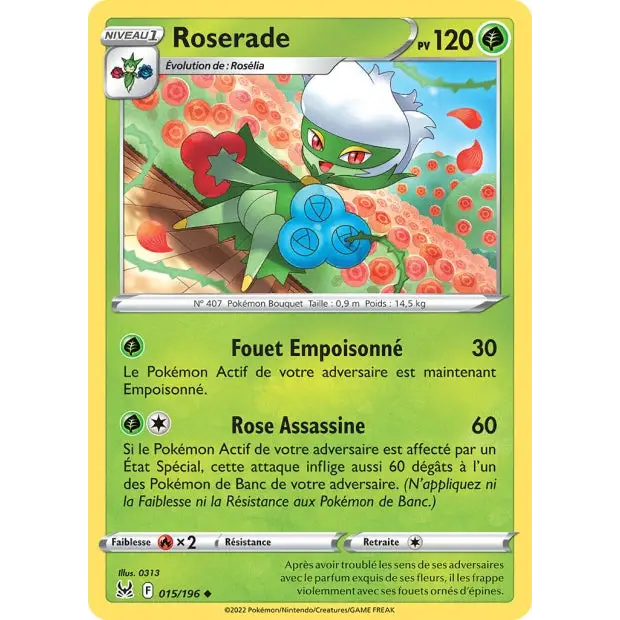 Roserade - EB Origine Perdue - 15/196 - Poke-Geek