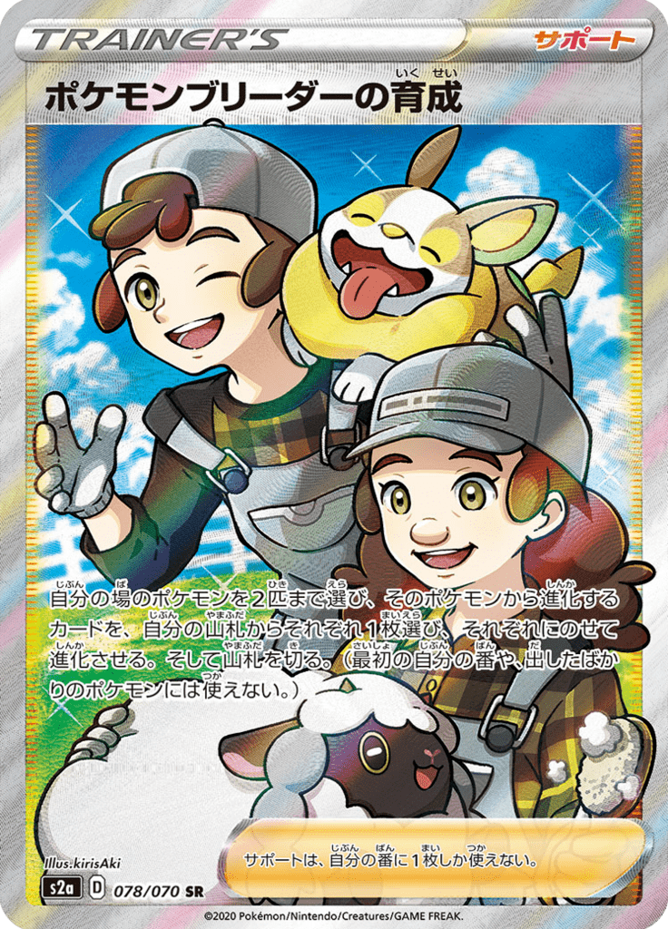 Vue agrandie de Pokémon Breeder's Nurturing, carte 078/070