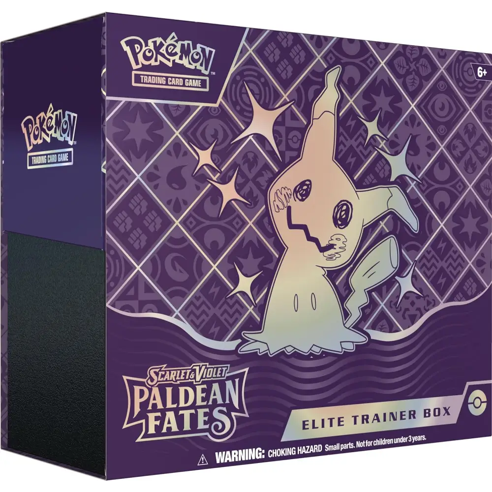 Scarlet and Violet - Elite Trainer Box Paldean Fates  4.5 - US (Version Anglaise) - Poke-Geek