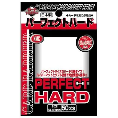 Sleeve KMC - Perfect Hard Size -Transparent - par 50 - Poke-Geek