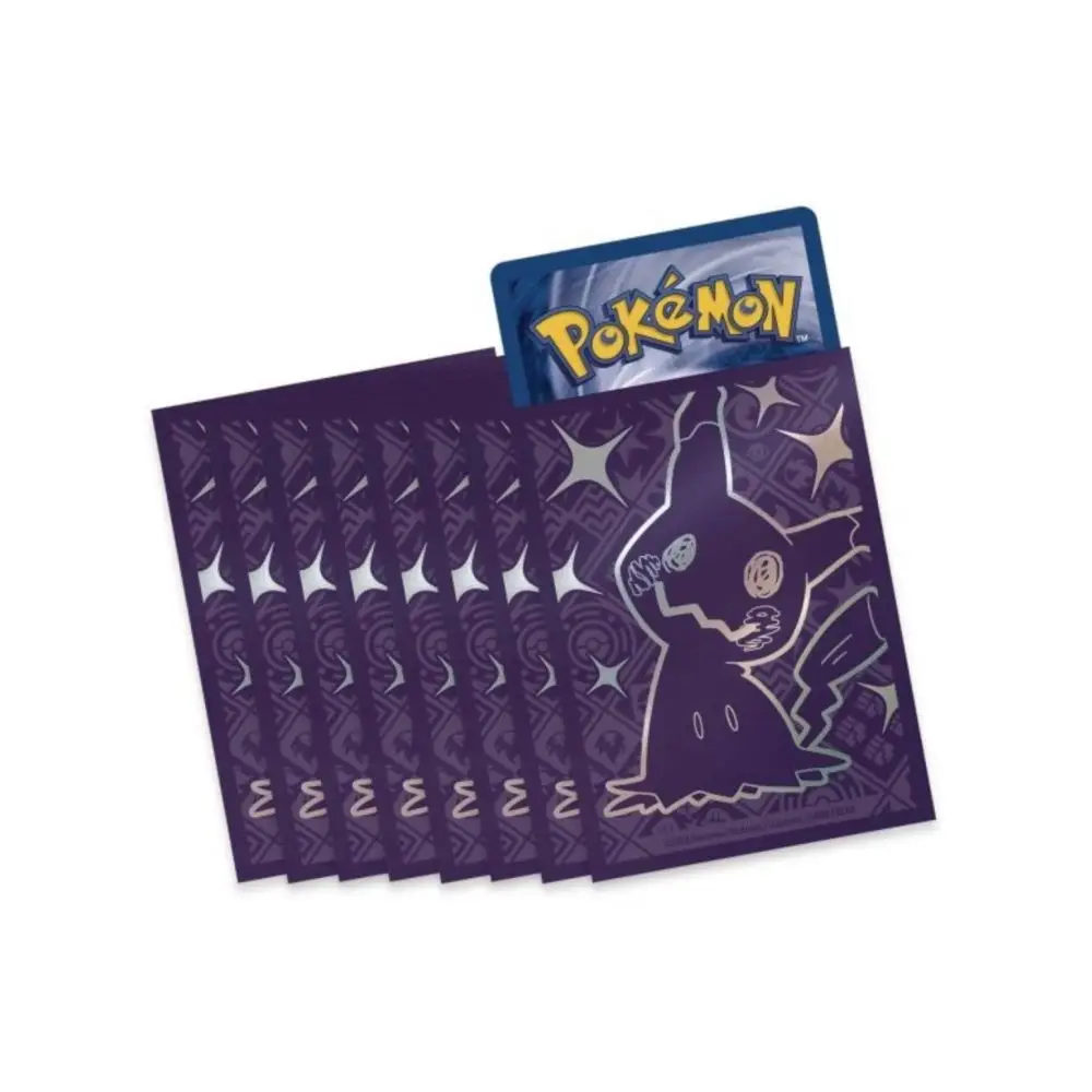 Sleeves Pokémon Mimiqui – Destinées de Paldea (ETB EV4.5) – 65 Protèges-Cartes Officiels - Poke-Geek