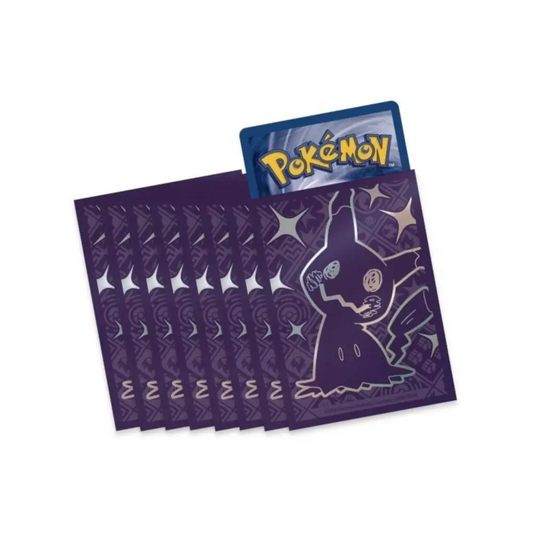Sleeves Pokémon Mimiqui – Destinées de Paldea (ETB EV4.5) – 65 Protèges-Cartes Officiels