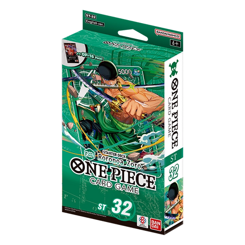 Starter Deck One Piece ST-32 Green Roronoa Zoro – Anglais - Poke-Geek