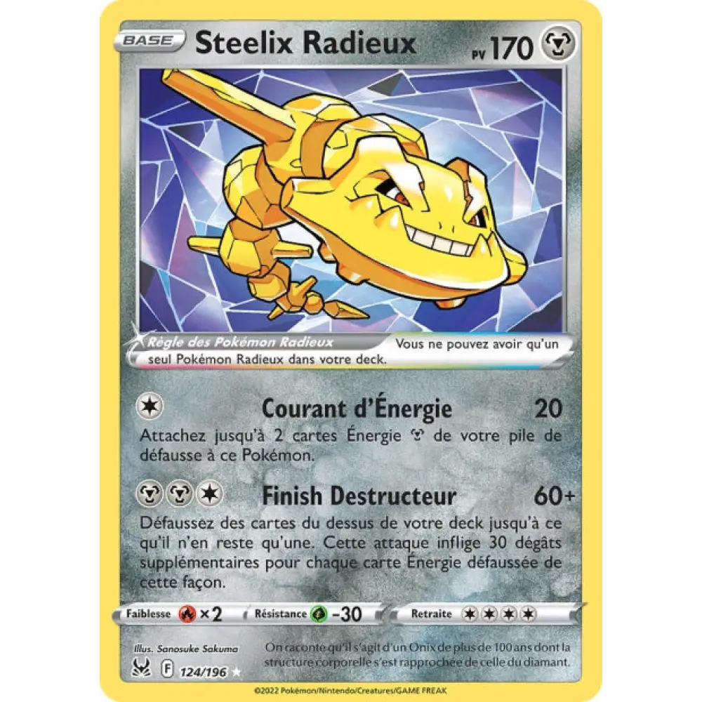 Steelix Radieux - EB Origine Perdue - 124/196 - Poke-Geek