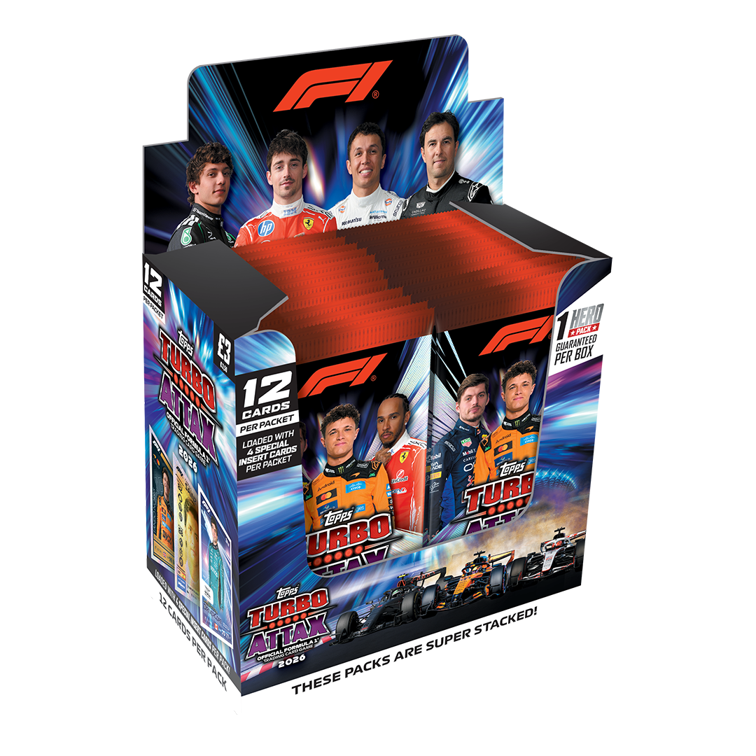 Display Topps F1 Turbo Attax 2026/27 de 24 boosters