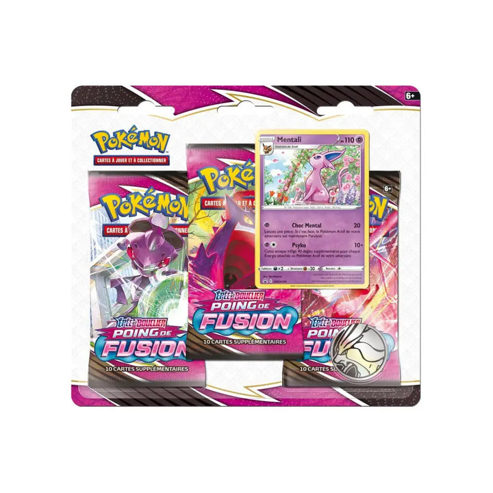 Tripack 3 Boosters - EB08 - Epée et Bouclier 8 - Poing de Fusion - MENTALI - FR