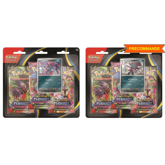 Tripack 3 Boosters ME02 Flammes Fantasmagoriques (Farfuret ou Dimoret) – Version FR