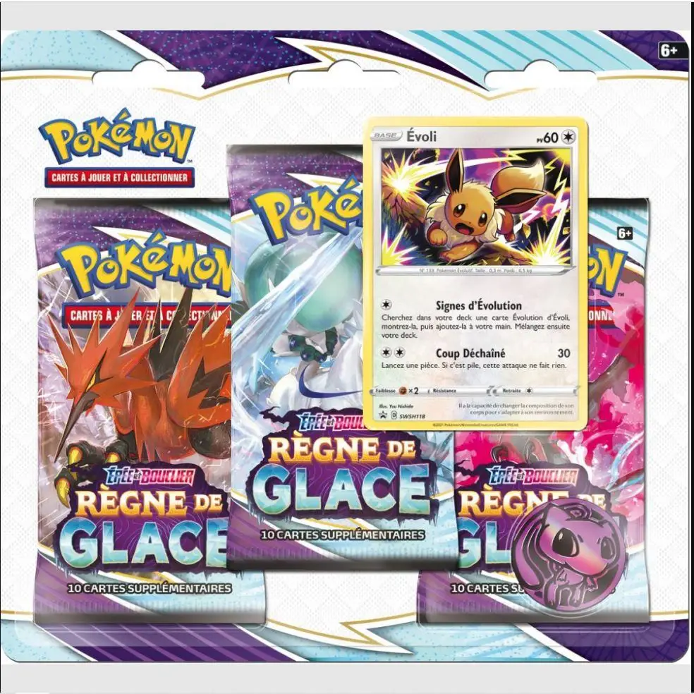 Tripack 3 Boosters Pokémon EB06 Règne de Glace – Français - Poke-Geek