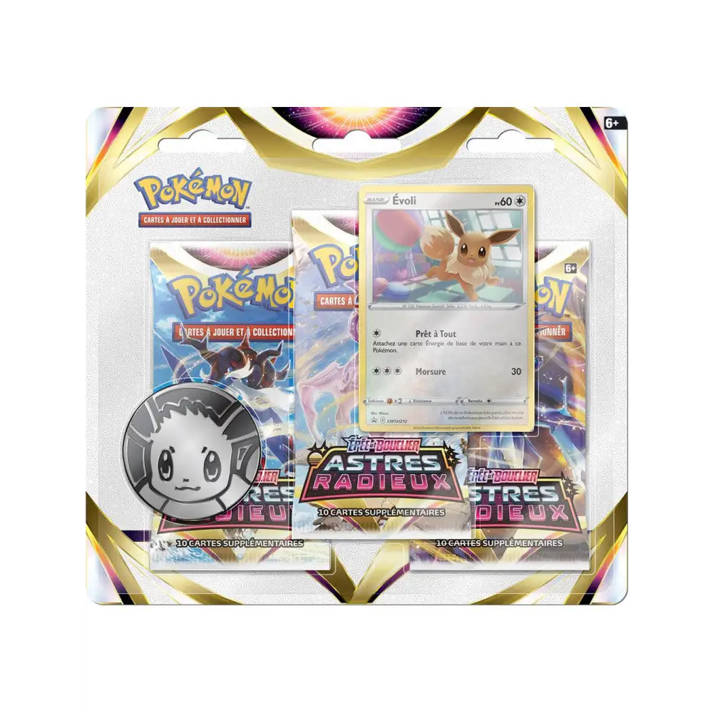 TRIPACK ASTRES RADIEUX EB 10 - EVOLI - FR - Poke-Geek
