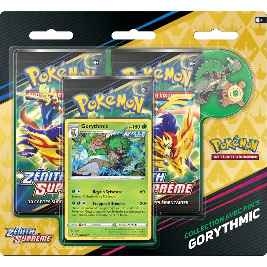 TRIPACK PIN'S GORYTHMIC ZENITH SUPREME EB12.5 FR - Poke-Geek