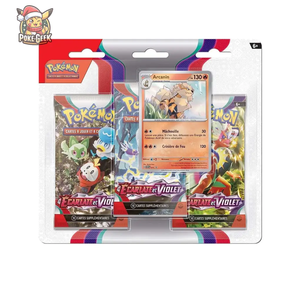 Tripack Pokémon Écarlate et Violet EV01 - FR - Poke-Geek