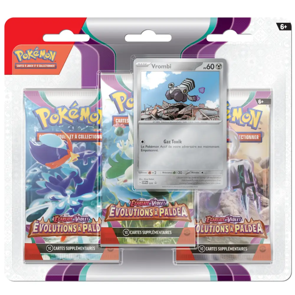 Tripack Pokémon EV02 Évolutions à Paldéa - FR - Poke-Geek