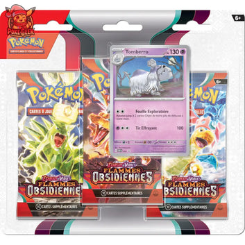 Tripack Pokémon EV03 FLAMMES OBSIDIENNES - FR