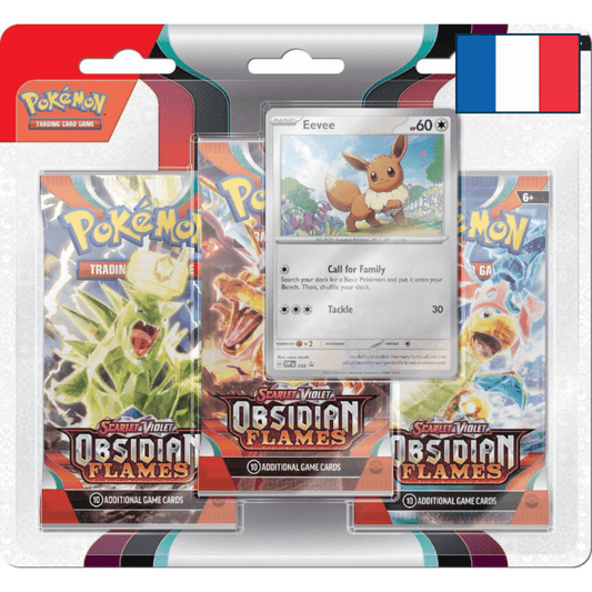 Tripack Pokémon EV03 FLAMMES OBSIDIENNES - FR