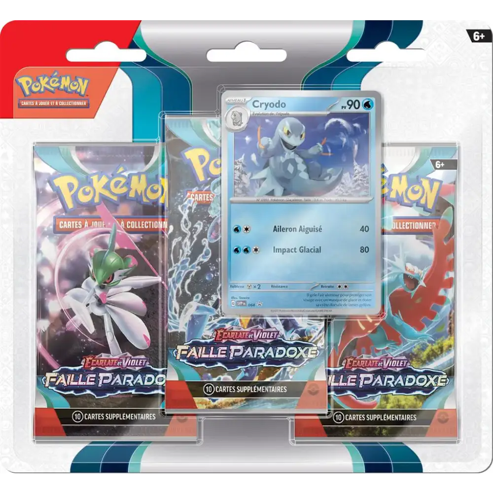 Tripack Pokémon EV04  - FAILLE PARADOXE - FR - Poke-Geek