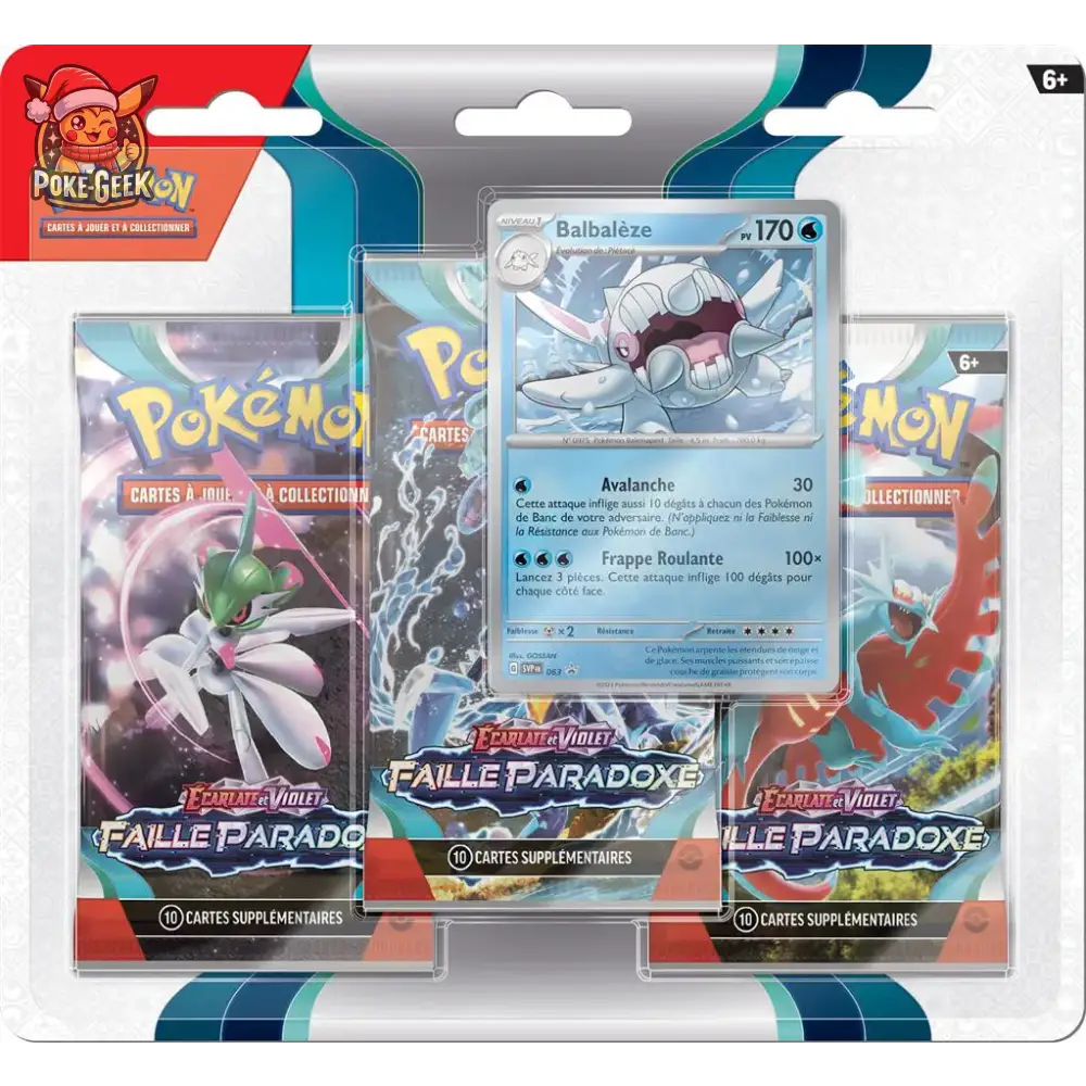 Tripack Pokémon EV04  - FAILLE PARADOXE - FR - Poke-Geek