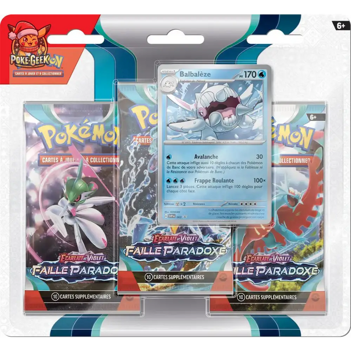 Tripack Pokémon EV04  - FAILLE PARADOXE - FR