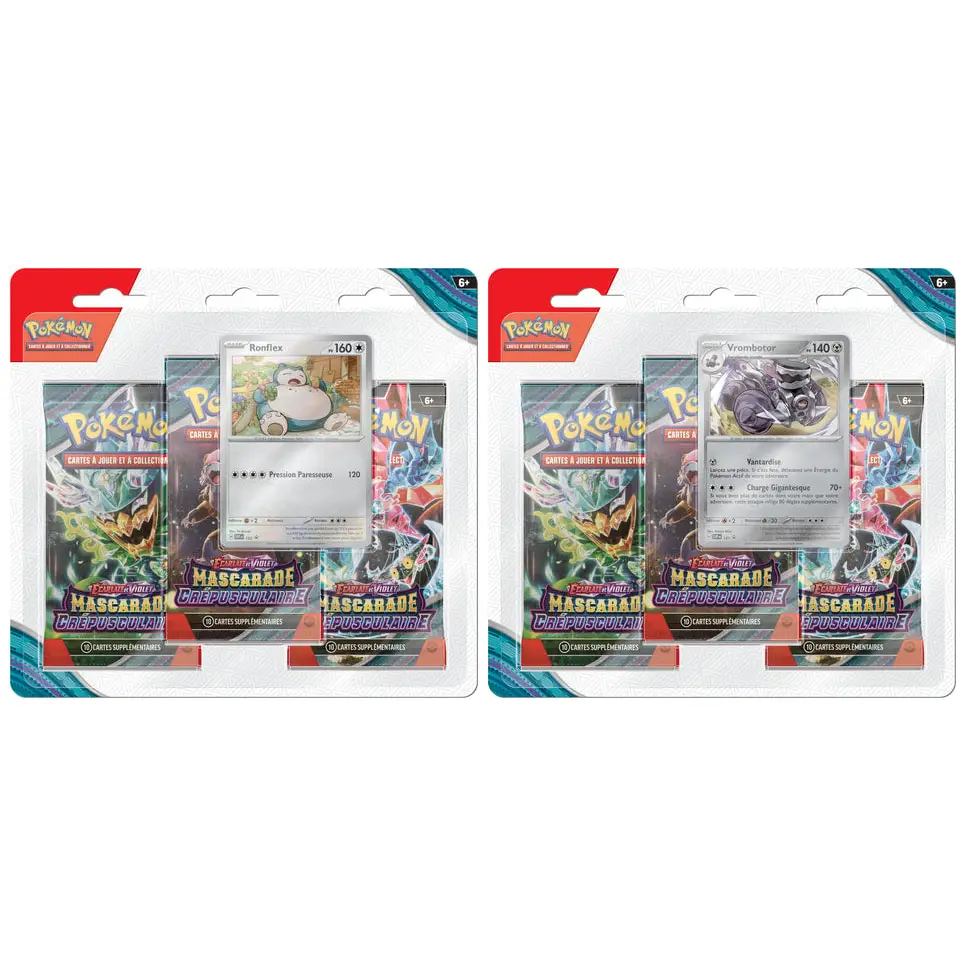 Tripack Pokémon EV06 Écarlate Et Violet Mascarade Crépusculaire EV6 - FR - Poke-Geek