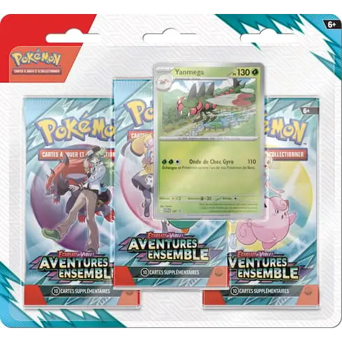 Tripack Pokémon EV09 – Aventures Ensemble – Baggaïd ou Yanmega (FR) - Poke-Geek