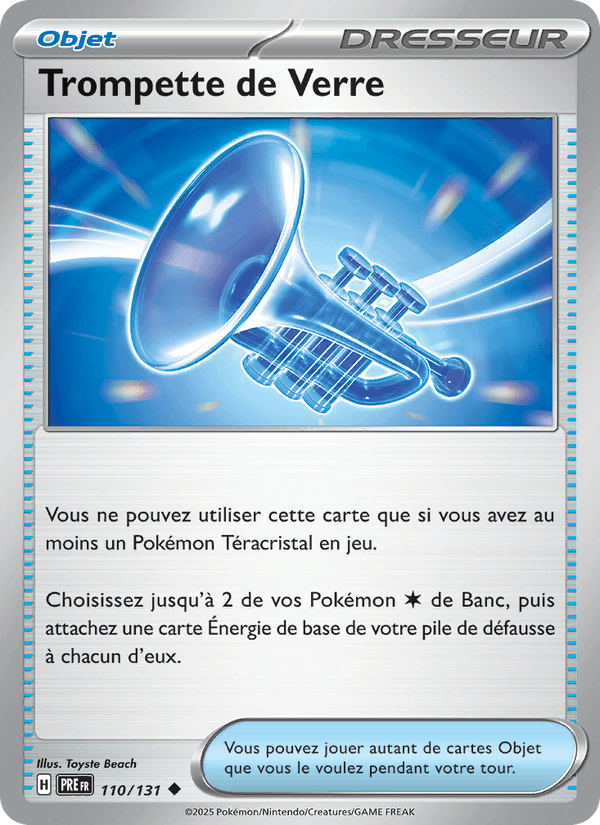 Trompette de Verre 110/131 — EV08.5 – Évolutions Prismatiques — Carte Pokémon française
